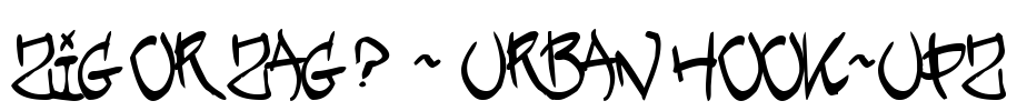 ZIG OR ZAG ? - URBAN HOOK-UPZ