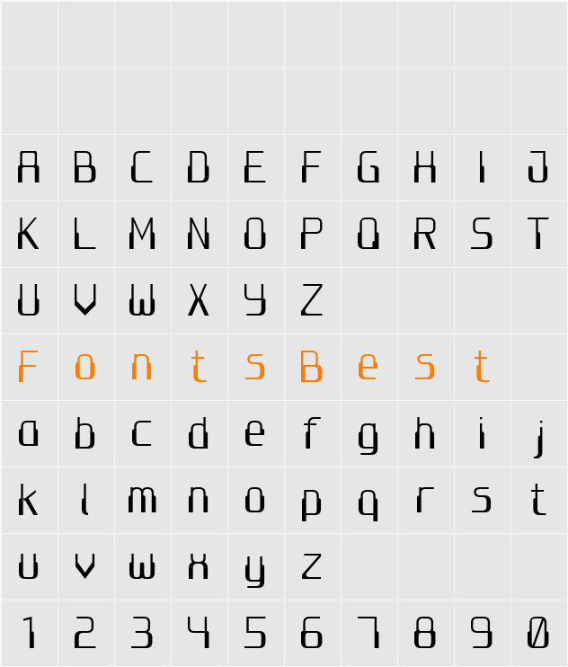 Computer 7 Character Map