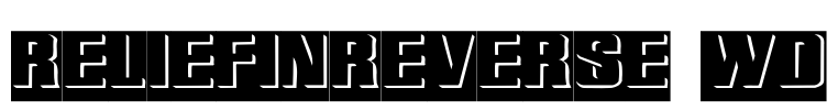 ReliefInReverse Wd Font Image