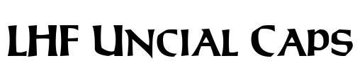 LHF Uncial Caps Font Image
