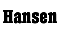 Hansen Font Image