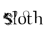 Sloth Font Image