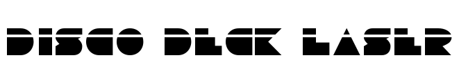 Disco Deck Laser Font Image