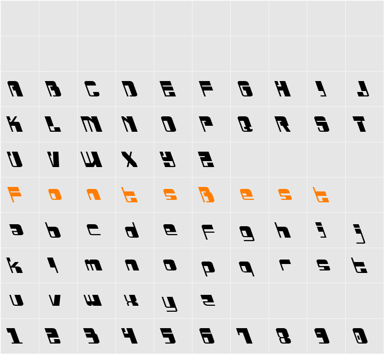 Drosselmeyer Leftalic Character Map