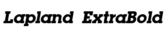 Lapland ExtraBold Font Image