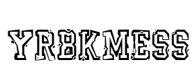YrBkMess Font Image