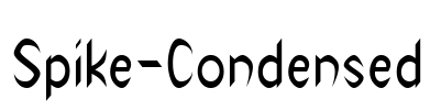 Spike-Condensed Font Image