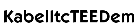 KabelItcTEEDem Font Image