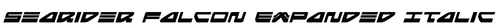 Searider Falcon Expanded Italic