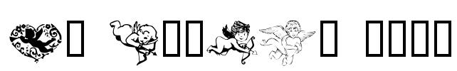 KR Cupids 2003 Font Image
