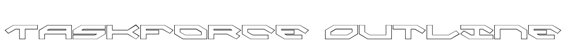 Taskforce Outline Font Image