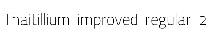 Thaitillium improved regular 2 Font Image