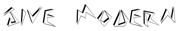 Jive Modern Font Image