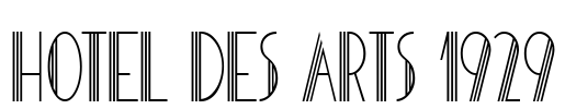 HOTEL DES ARTS 1929 Font Image