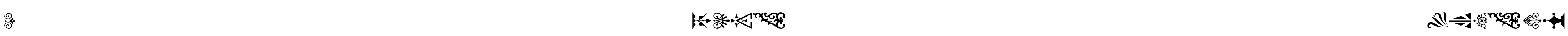 PCOrnaments Font Image