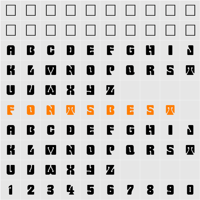 FEARGUS Character Map