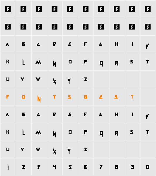 Electramaniacal Character Map