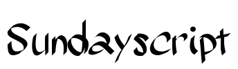 Sundayscript Font Image