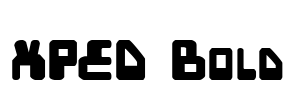 XPED Bold Font Image