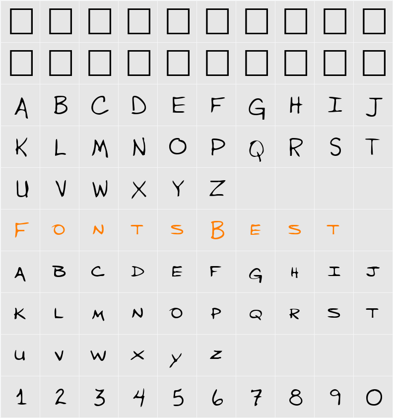 LEHN283 Character Map