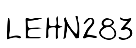 LEHN283 Font Image
