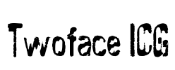Twoface ICG Font Image