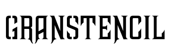 GranStencil Font Image