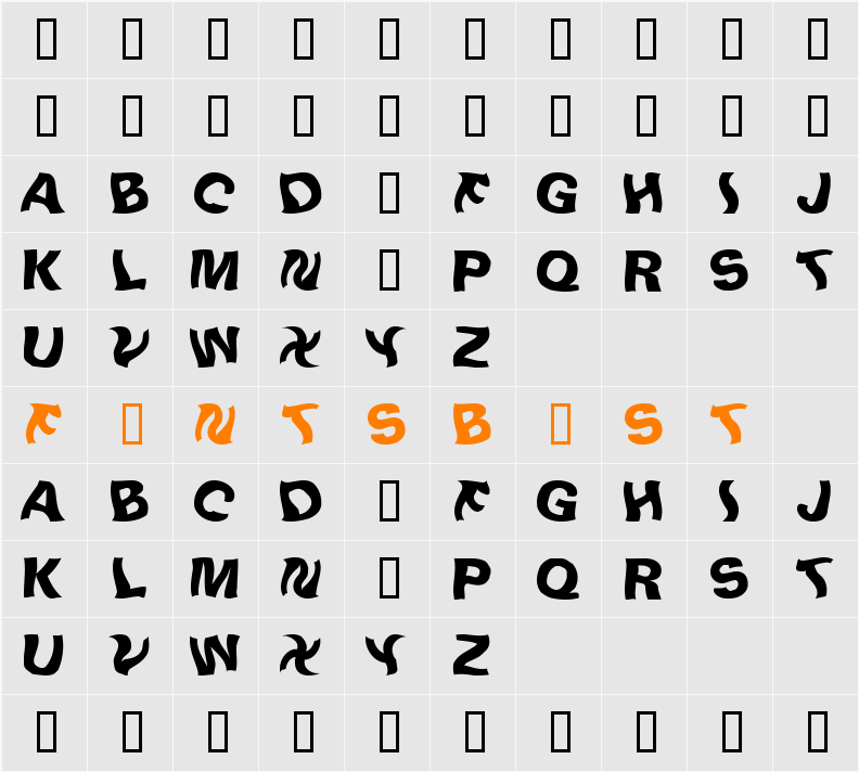 LinusPlaySW Character Map
