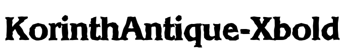 KorinthAntique-Xbold Font Image