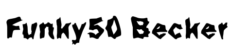 Funky50 Becker Font Image