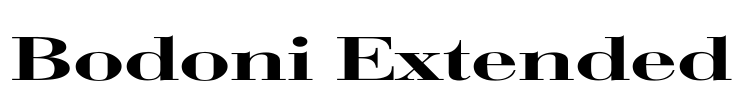 Bodoni Extended Font Image