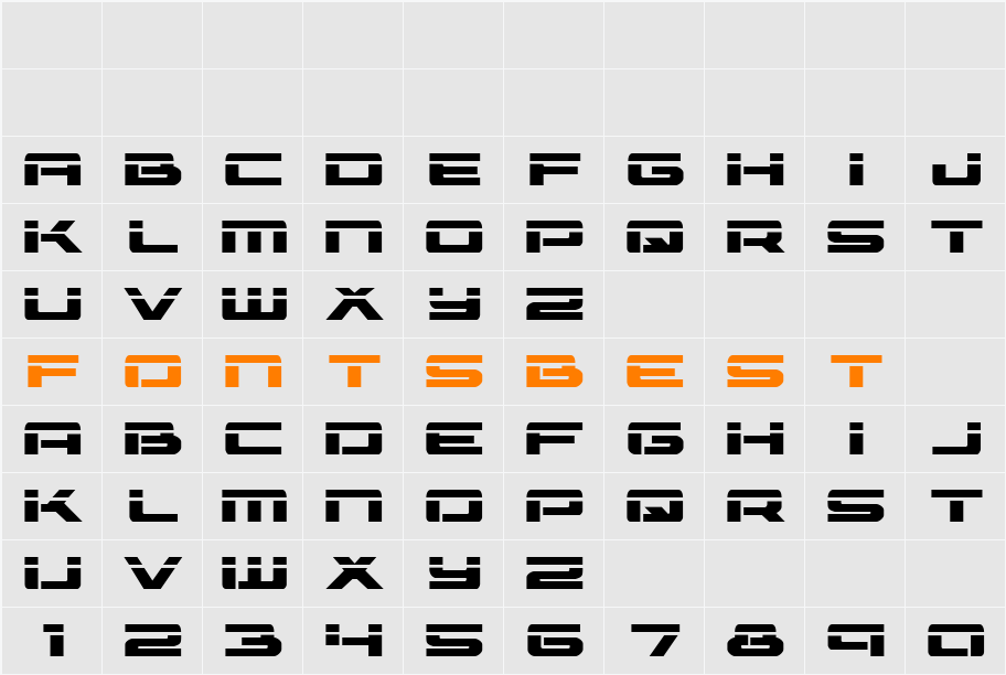 Vorpal Expanded Character Map