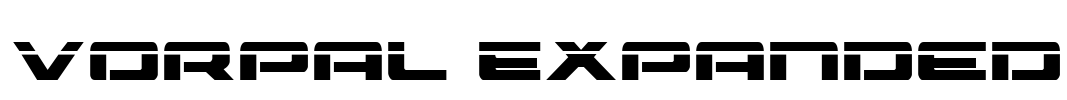 Vorpal Expanded Font Image