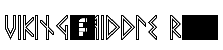 VIKING, MIDDLE Runes Font Image