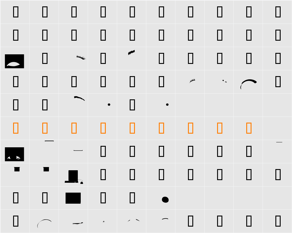 Scrapart Character Map