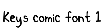 Key's comic font 1