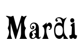 Mardi Font Image