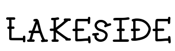 LAKESIDE Font Image