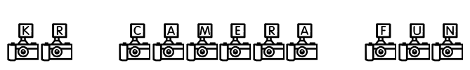 KR Camera Fun Font Image