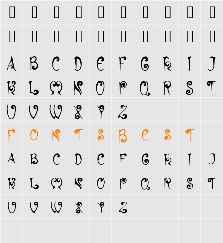 Hyacinth Character Map