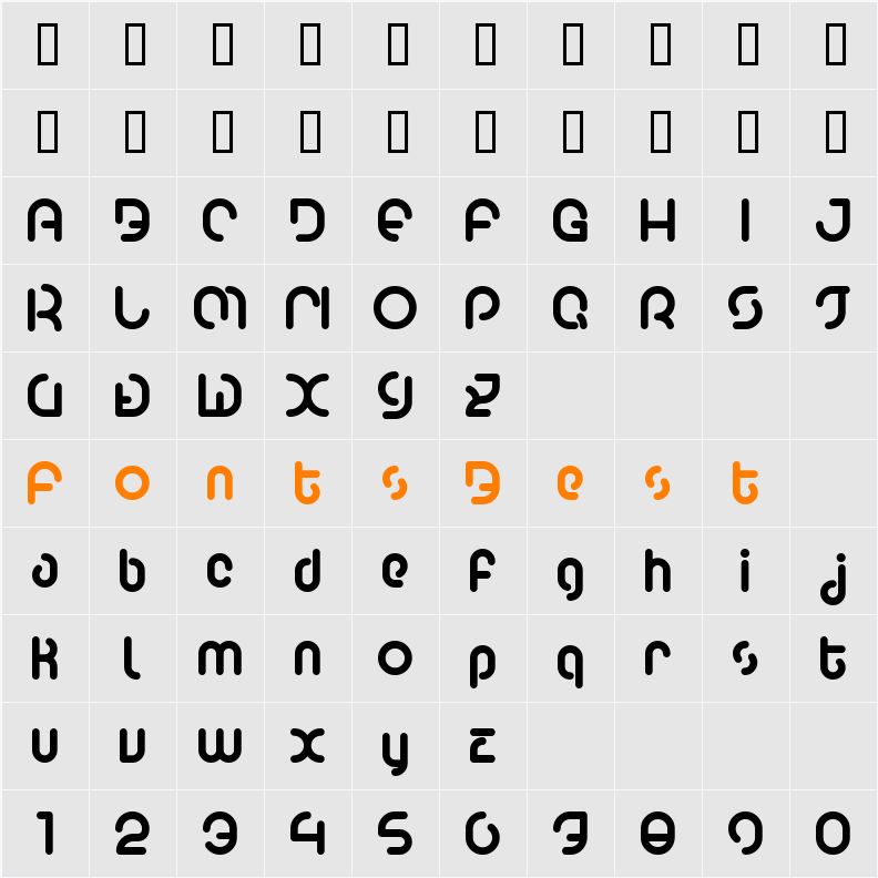 Poo2 Character Map
