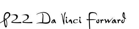P22 Da Vinci Forward Font Image