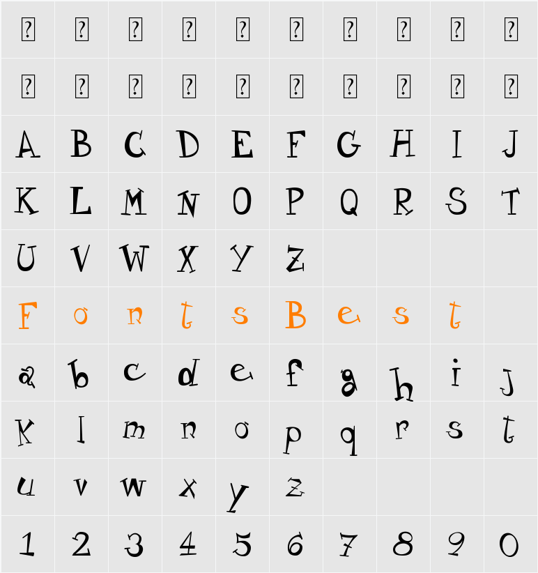 Variety_free-version Character Map