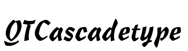 QTCascadetype Font Image