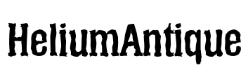 HeliumAntique Font Image