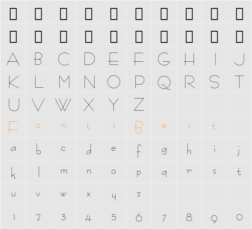 128-CAI978 Character Map