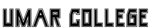 Umar College Font Image