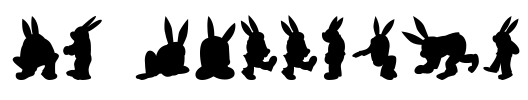 MD Rabbit35 Font Image