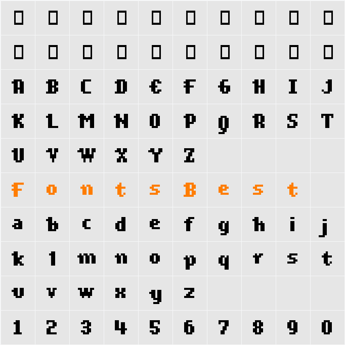 Scriptometer Character Map