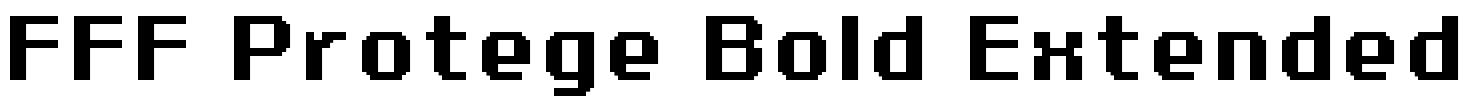FFF Protege Bold Extended Font Image